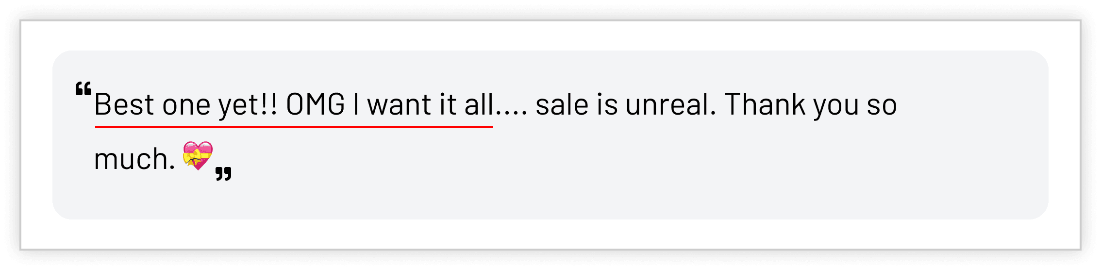 WHAT OUR CUSTOMERS SAY