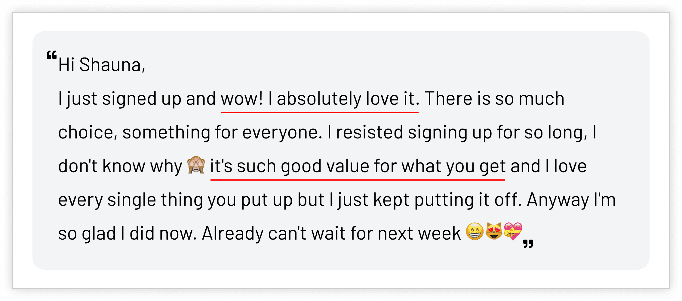 WHAT OUR CUSTOMERS SAY