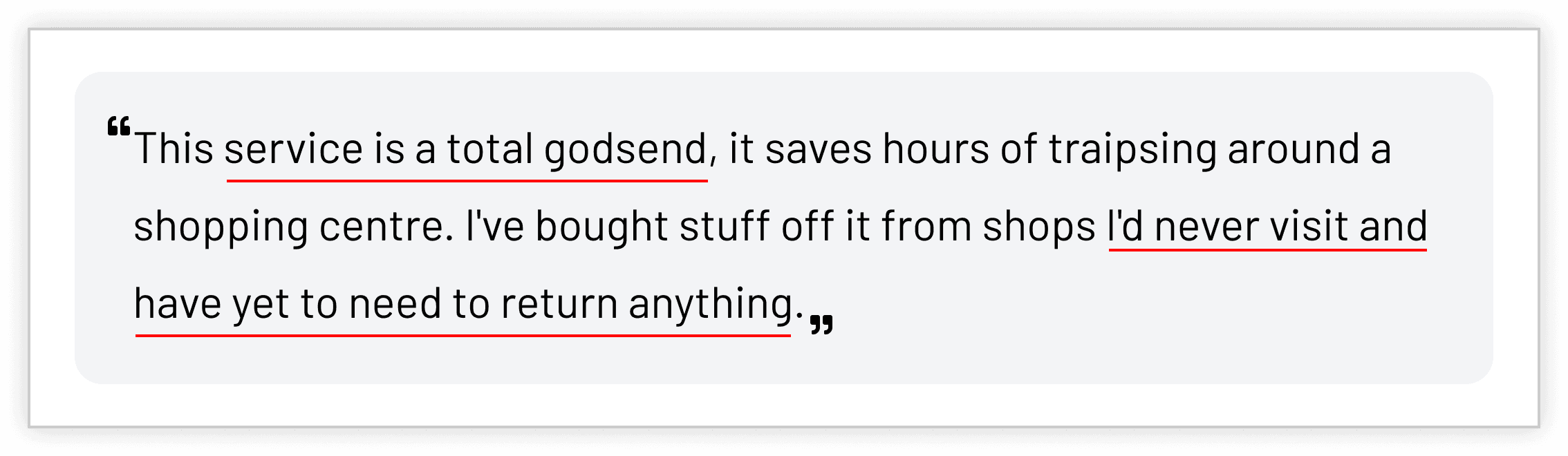 WHAT OUR CUSTOMERS SAY