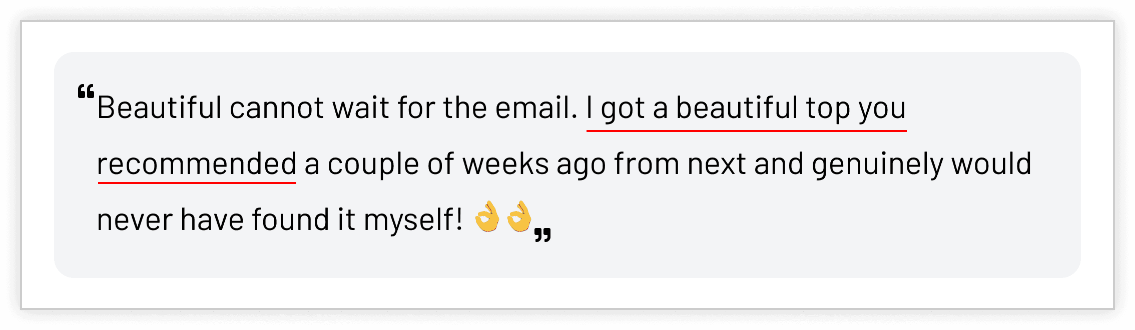 WHAT OUR CUSTOMERS SAY